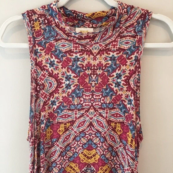 Anthropologie Maeve Tribal Print Tank Dress - Picture 4 of 6
